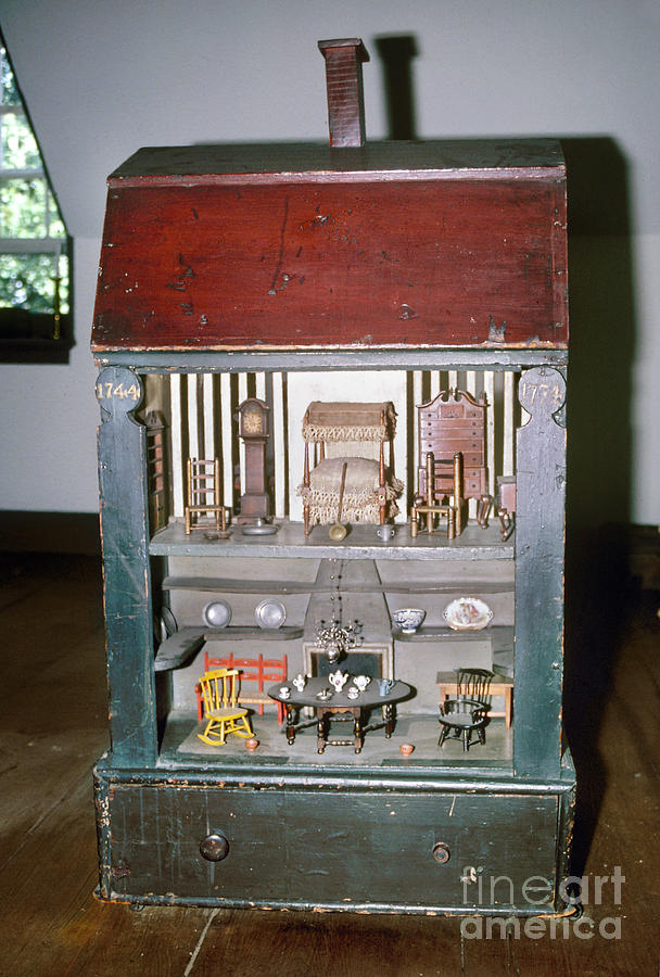 Colonial Dollhouse, 1744 Photograph by Granger