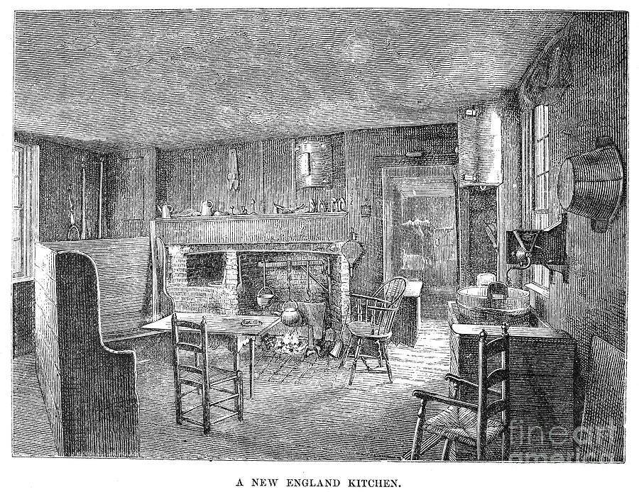 Colonial Kitchen Photograph by Granger - Fine Art America