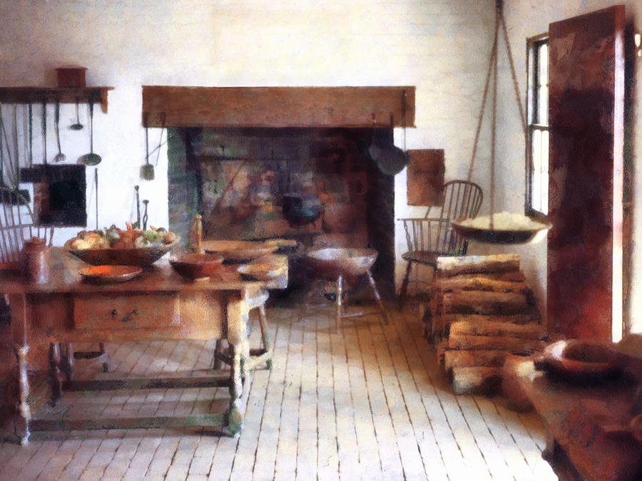 Colonial Kitchen Photograph by Susan Savad
