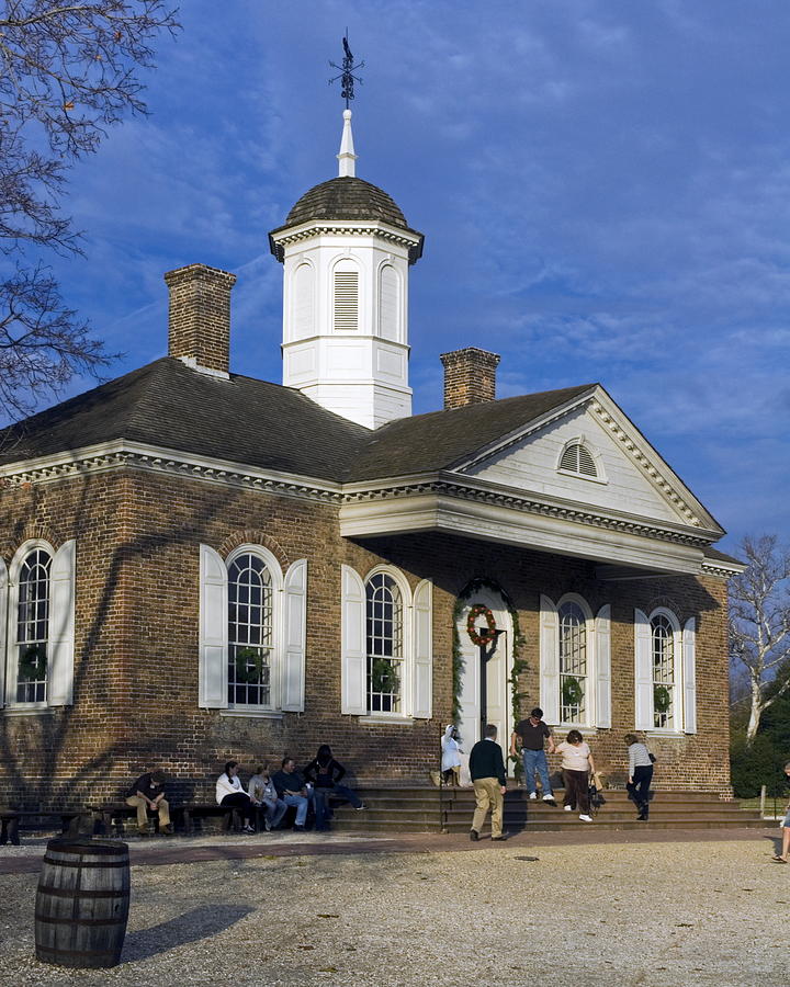 Colonial Williamsburg Courthouse Photograph by Sally Weigand - Fine Art ...