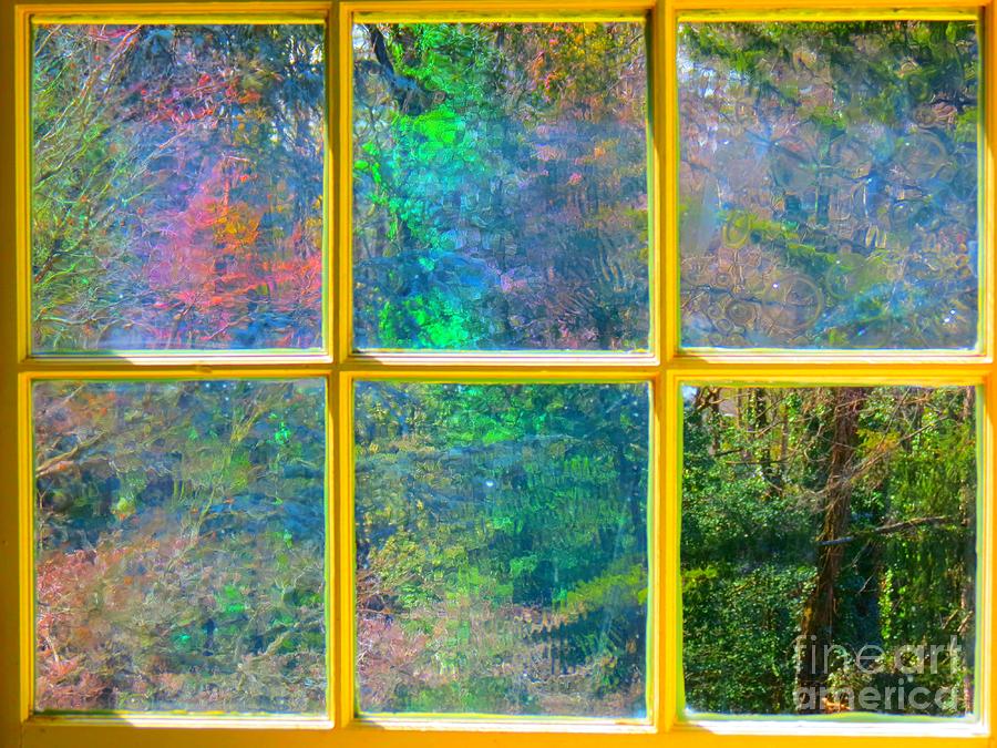 Abstract Photograph - Colonial Window Panes by Rrrose Pix