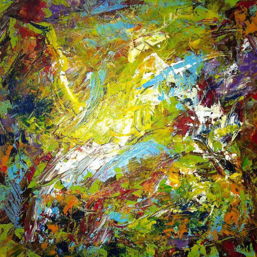 Abstract Painting - Color Explosion No. SixtyNine  by Gretchen Ten Eyck Hunt