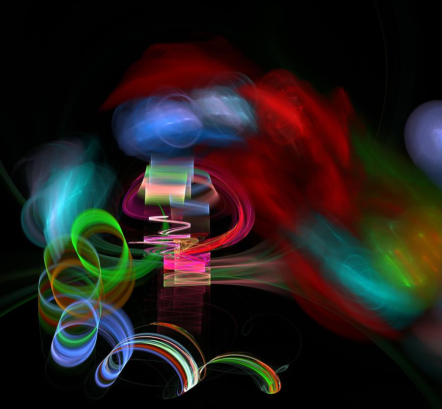 Abstract Digital Art - Color of Happy by Christy Leigh