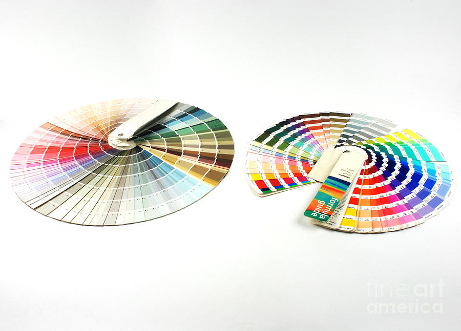 Color Palette Photograph - Color Palette Wheels by Photo Researchers, Inc.
