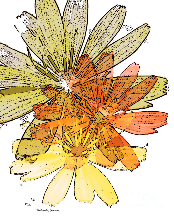 Flower Digital Art - Color Splash by Kimberly  Brown