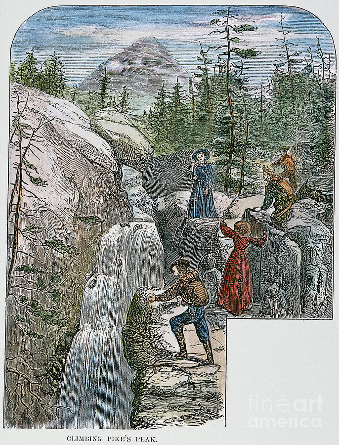 Colorado: Pikes Peak, 1867 Photograph by Granger