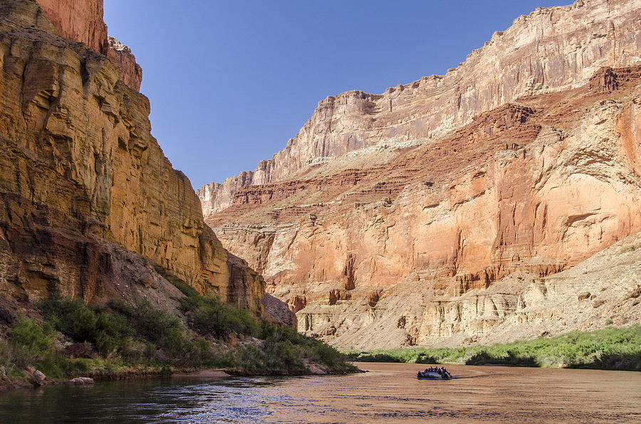 Colorado river rafting Photograph by Steve Williams