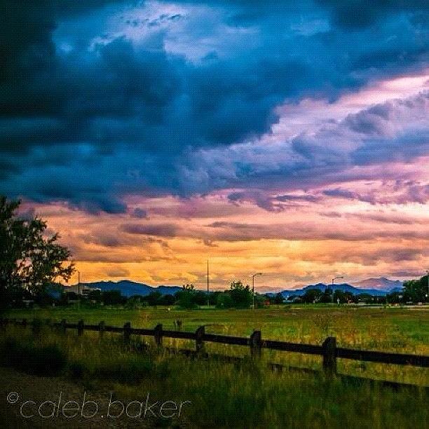 Nature Photograph - Colorado Sunset by Caleb Baker