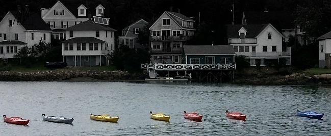 Colored Boats - Greeting Card Photograph by Mark Valentine