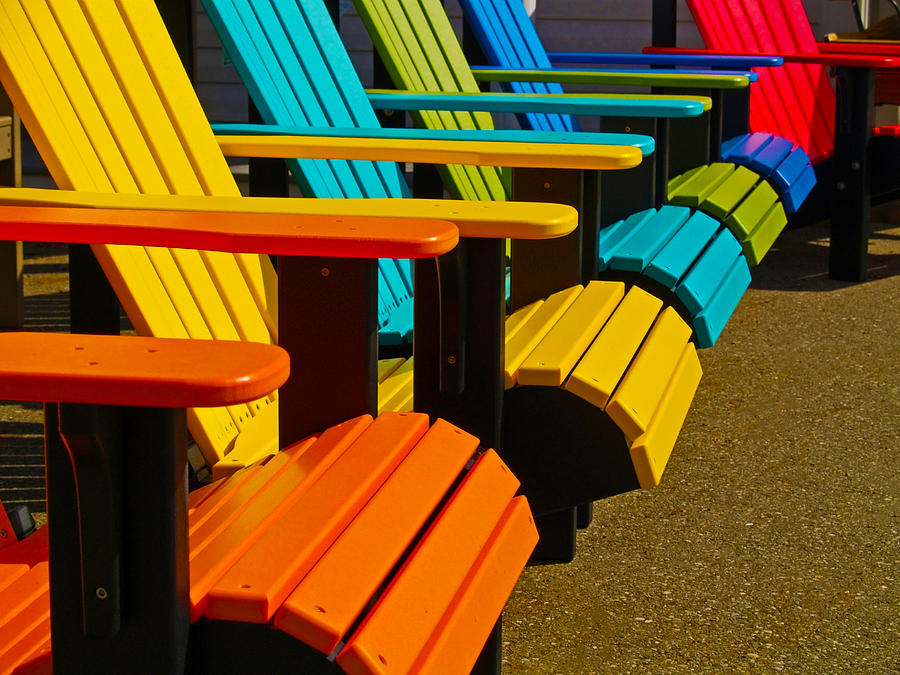 Colored Chairs Photograph By Brian Mollenkopf Fine Art America