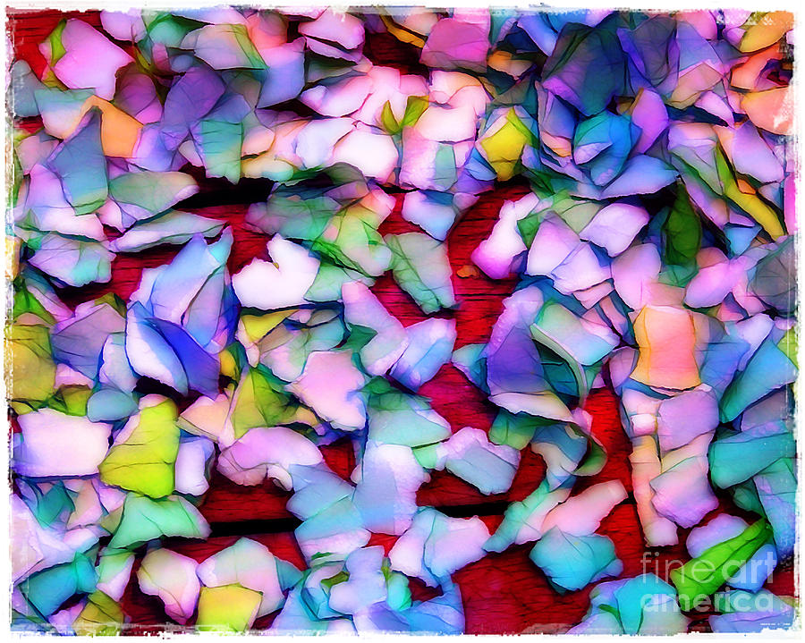 Colored Paper Petals Photograph by Judi Bagwell
