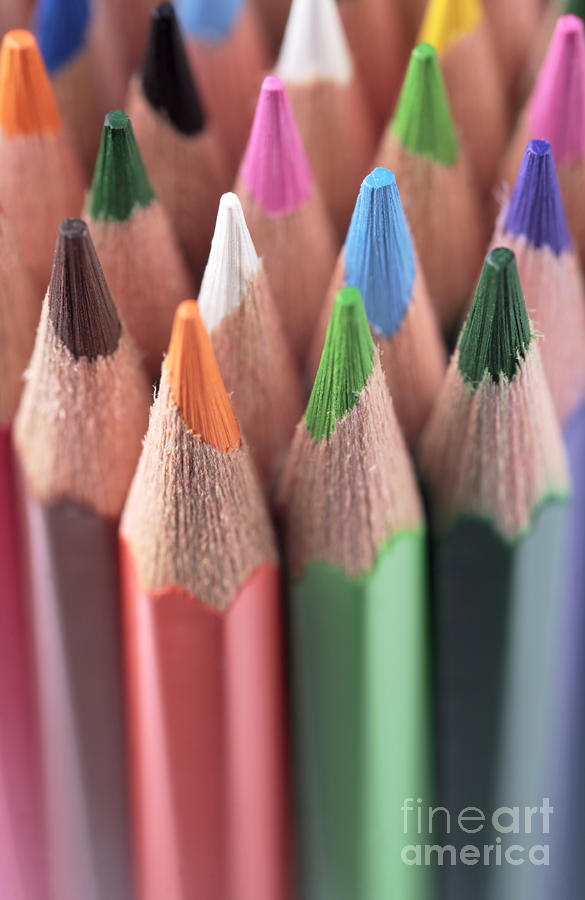 Coloured Photograph - Colored Pencils 3 by Neil Overy