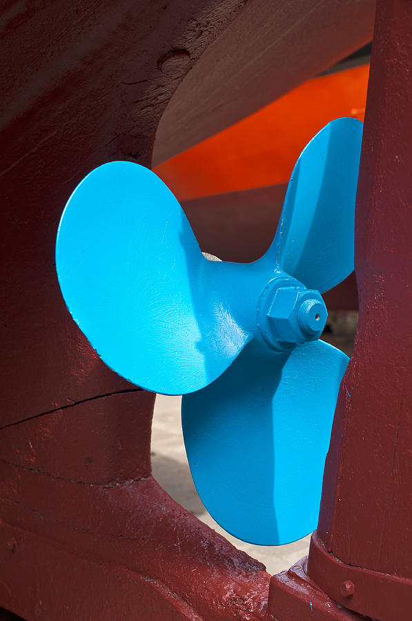 Colored Propeller Photograph by Steve Purnell