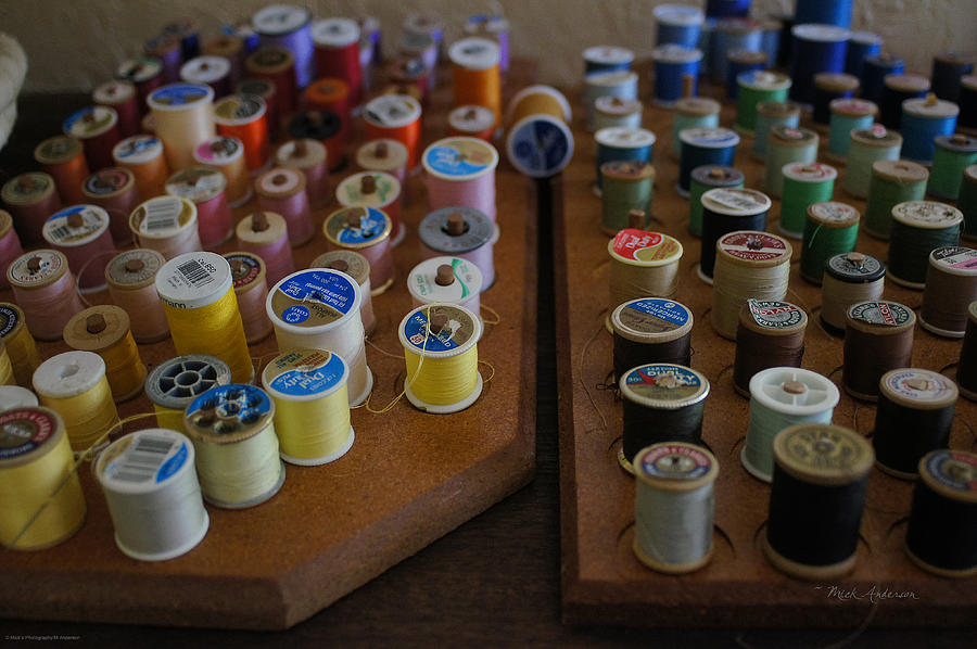 Colored Photograph - Colored Thread by Mick Anderson