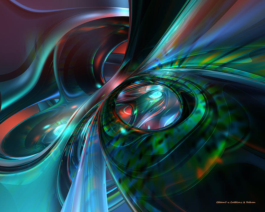 Abstract Digital Art - Colorfast Face Fx  by G Adam Orosco