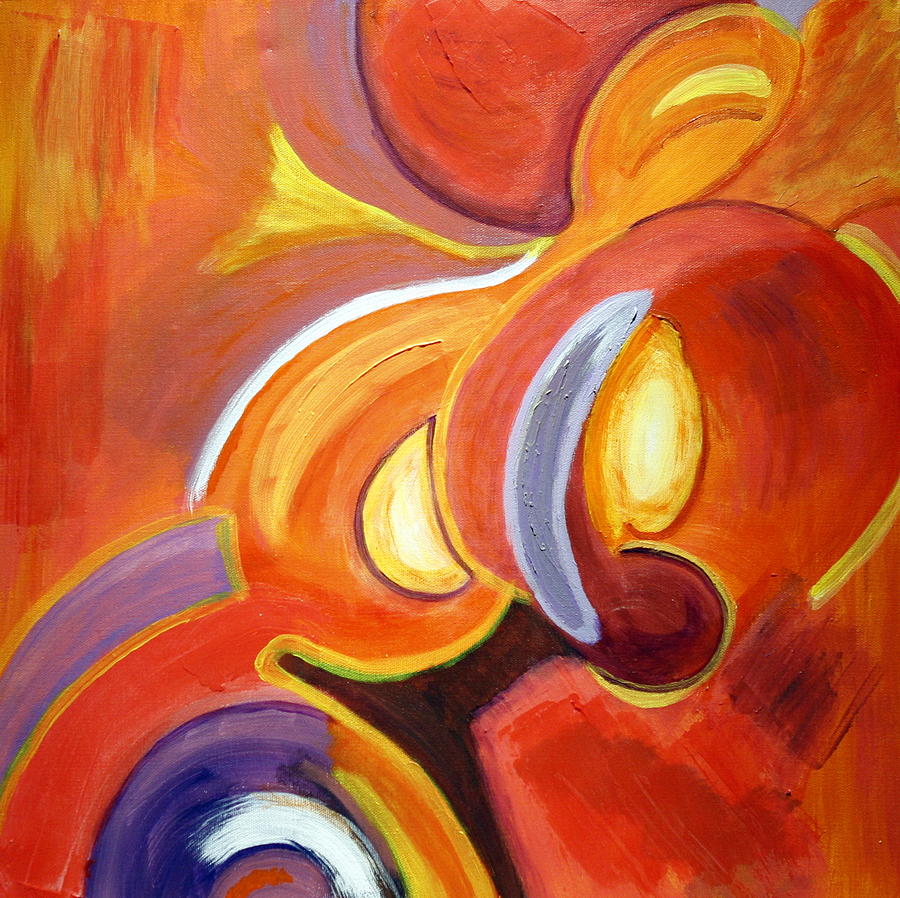 Colorful Abstract Art - Around The Horn Painting