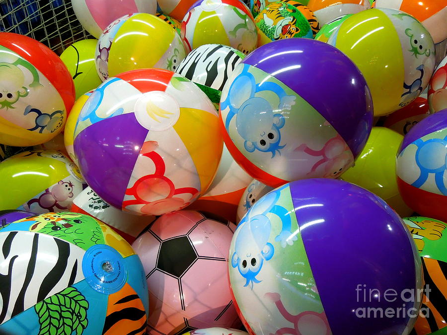 Ball Photograph - Colorful Balls by Renee Trenholm