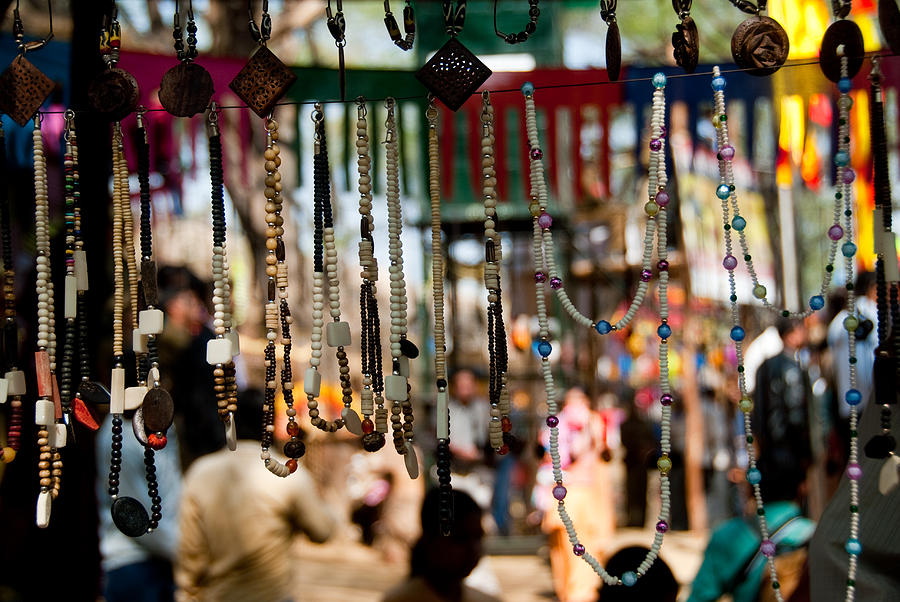 Colorful beads at the Surajkund Mela Photograph by Ashish Agarwal