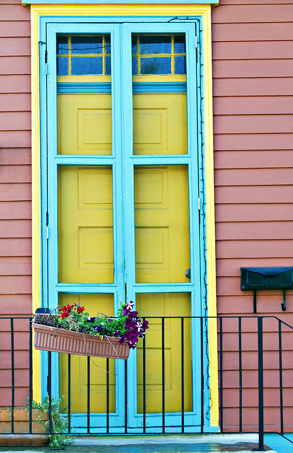 Colorful Door Photograph by Ray Laskowitz