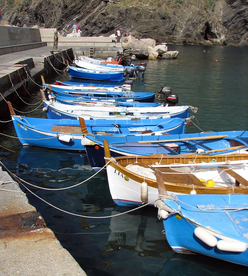Colorful Fishing Boats Photograph by Carla Parris