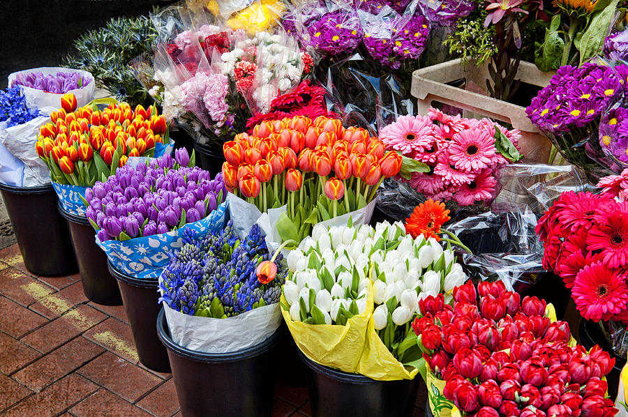 Colorful Flower Market Photograph by Cheryl Davis Fine Art America