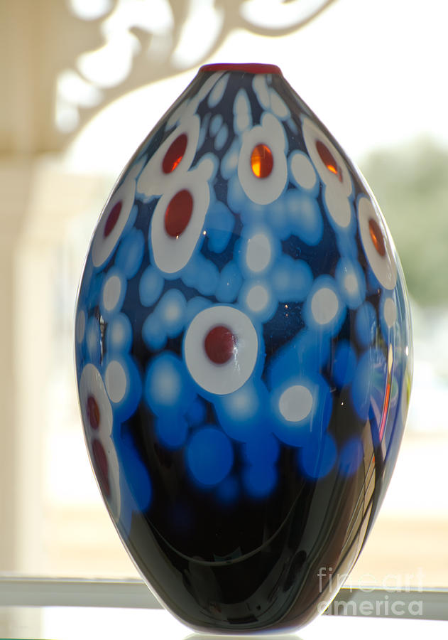 Colorful Glass Vase Glass Art by Yurix Sardinelly
