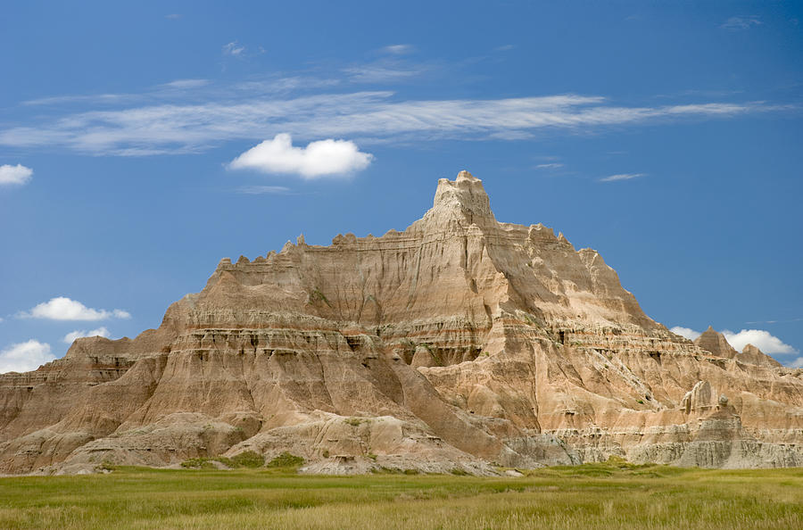 Colorful Hill In Badlands National Park Photograph by Philippe Widling