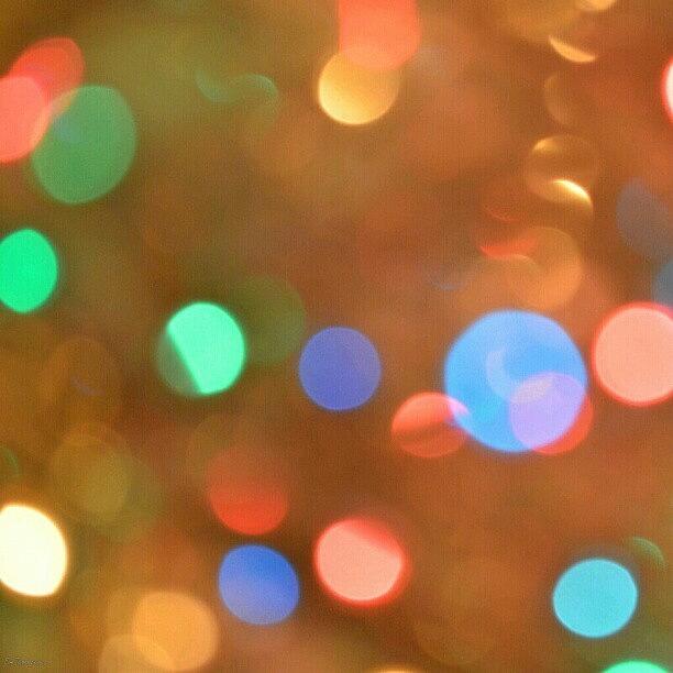 Christmas Photograph - Colorful Lights by Eve Tamminen