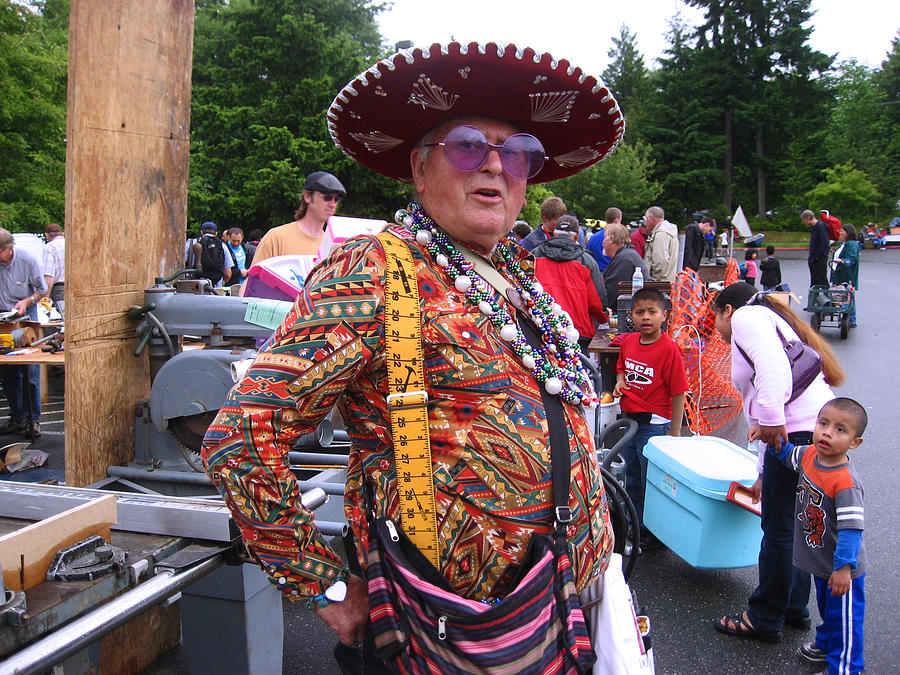 Colorful Man of the Festival Photograph by Kym Backland