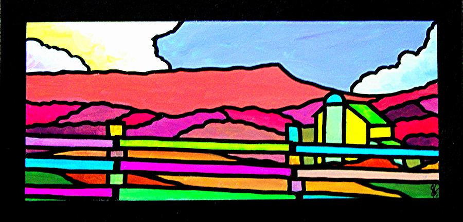 Colorful Massanutten Peak Painting by Jim Harris