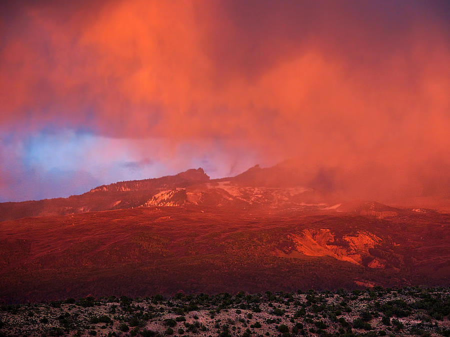 Colorful Mountain Clouds Photograph by Rick Wicker