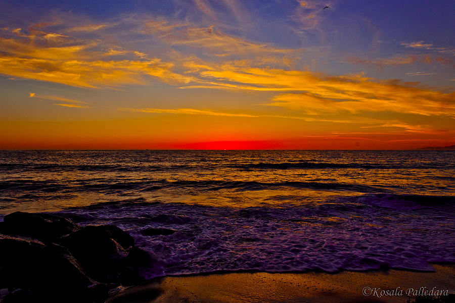 Colorful Ocean Sunset Photograph by Kosala Alawattegama - Fine Art America