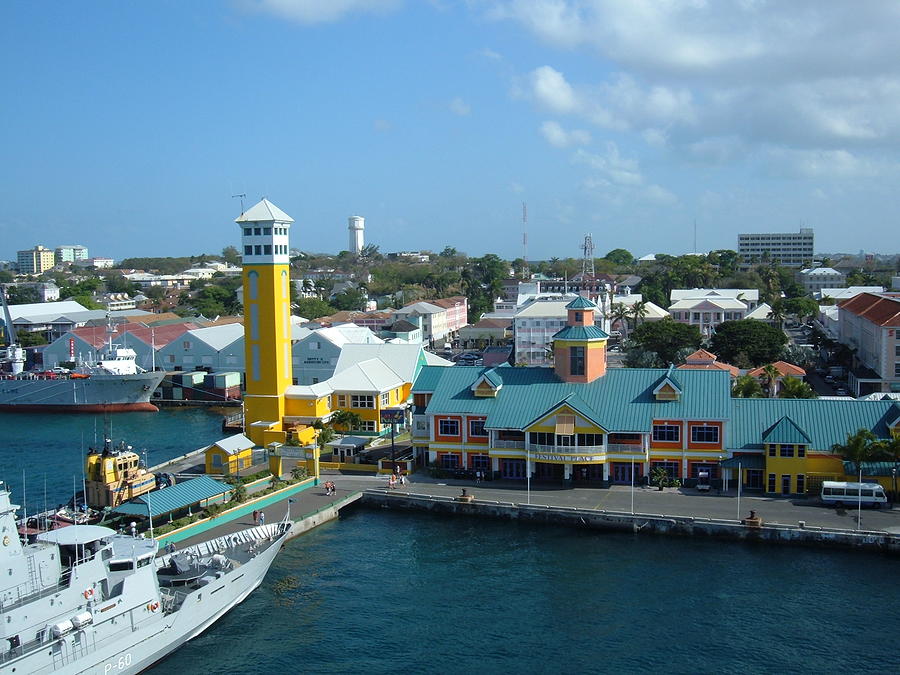 Colorful Port In Nassau Bahamas by Helena Helm