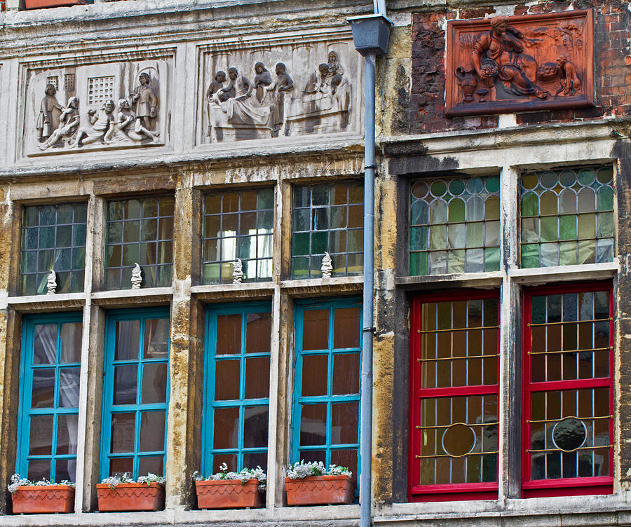 Colorful Windows Photograph by David Freuthal