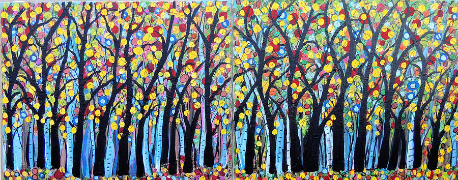 Colorful Woodland Painting