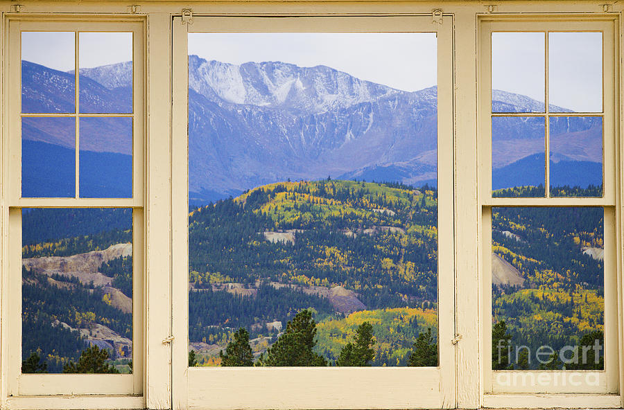 Colorful Rocky Mountain Autumn Picture Window View Photograph by James BO Insogna