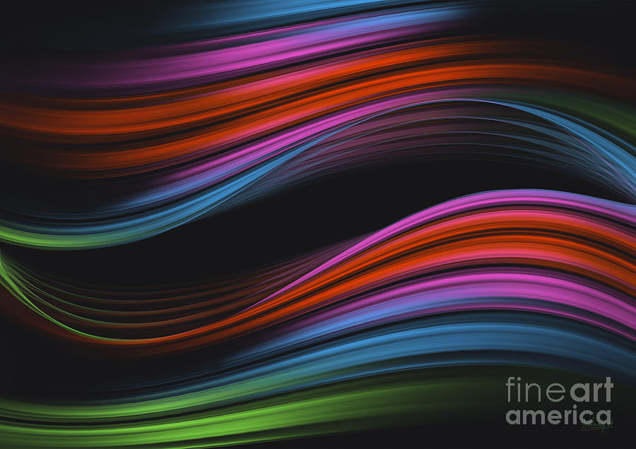 Colors in movement Digital Art by Johnny Hildingsson