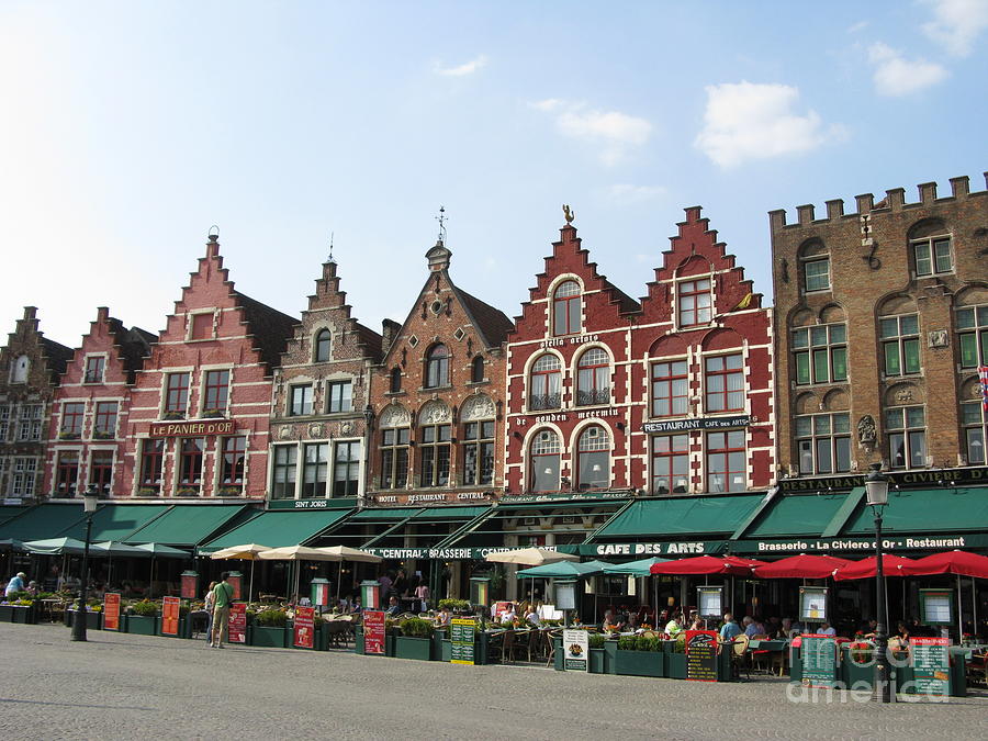 Architecture Photograph - Colors Of Brugge by Ausra Huntington nee Paulauskaite