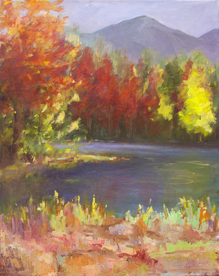 Colors of Fall Painting by Sandra Charlebois
