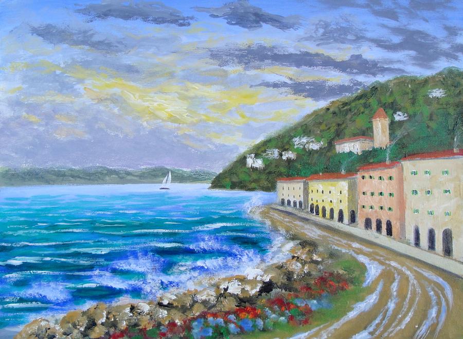 Colors Of The Riviera Painting by Larry Cirigliano