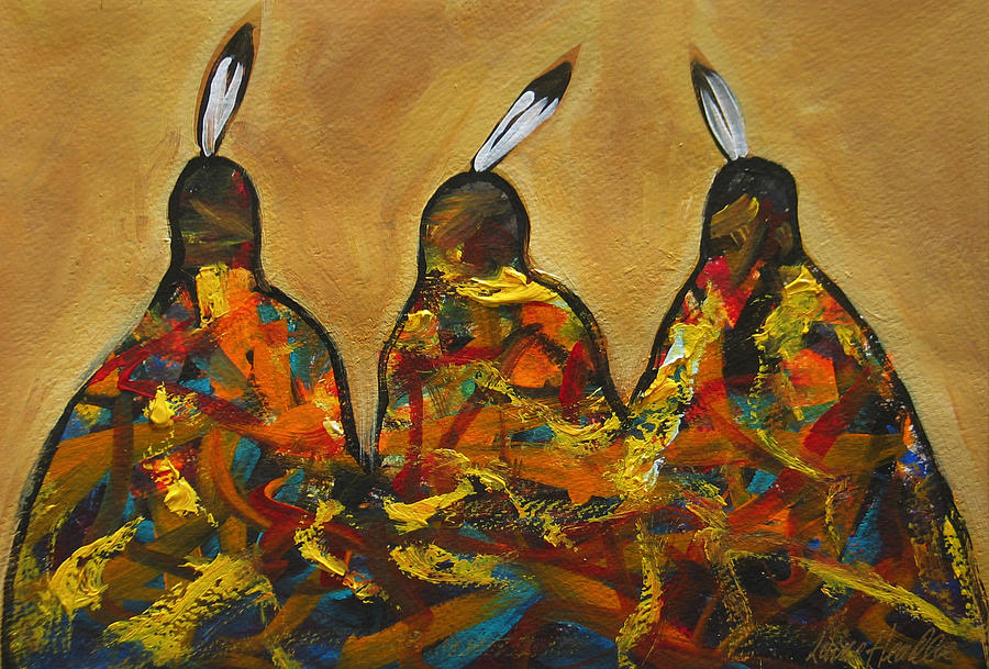 Colors Of Three Painting by Lance Headlee
