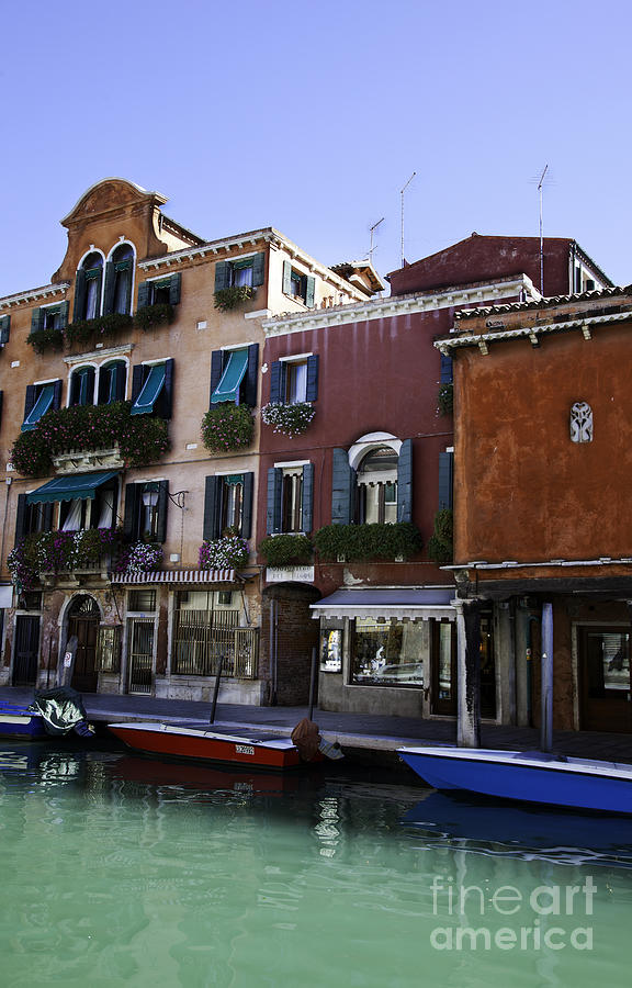 Boat Photograph - Colors of Venice by Madeline Ellis