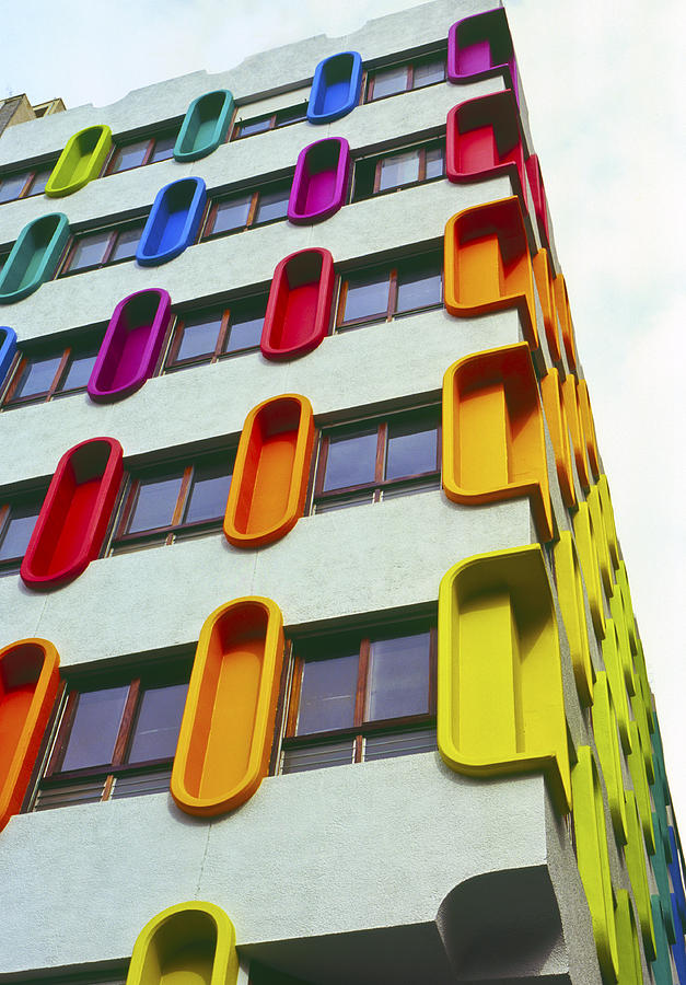 Colourful architecture  Photograph by Damian Furlong