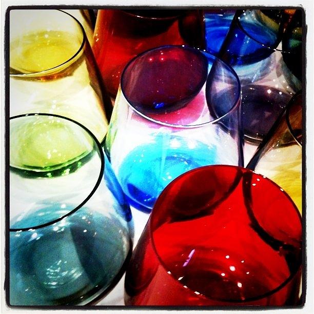 Glass Photograph - Colourful Glasses by Peter Armstrong