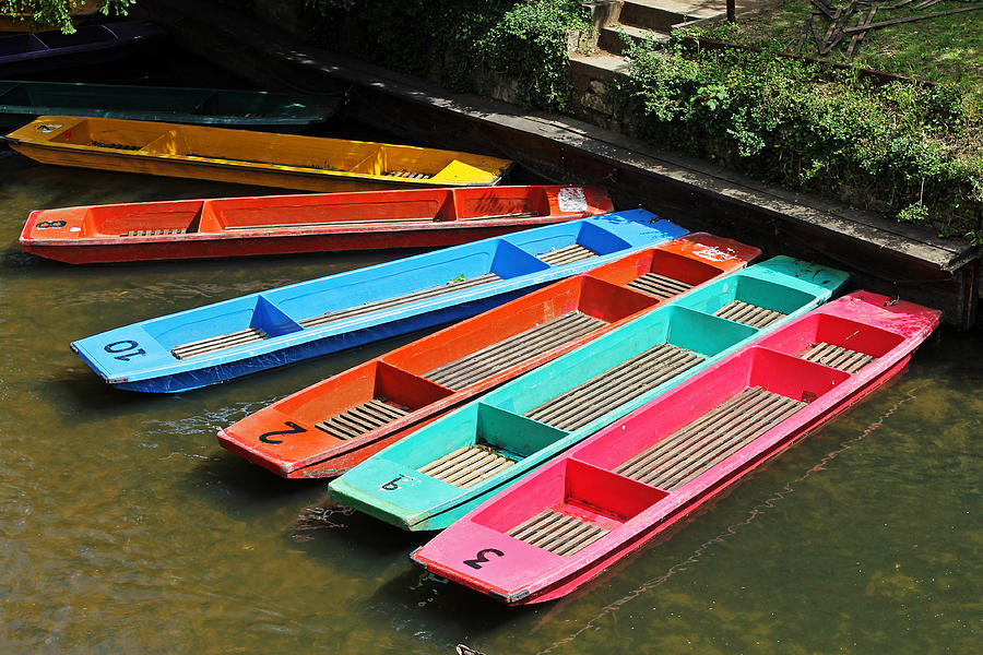 Colourful Punts Photograph by Tony Murtagh