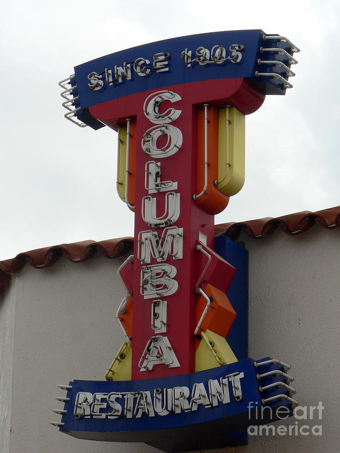 Columbia Restaurant Sign Photograph by Elizabeth Fontaine-Barr
