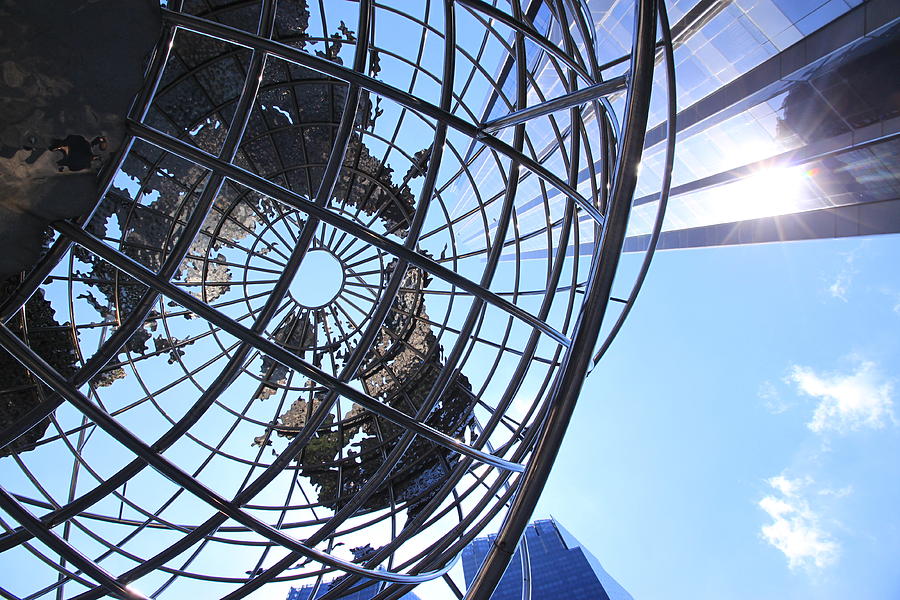 Columbus Circle Globe Photograph by Valentino Visentini