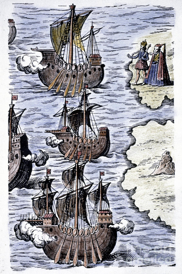 Columbus Ships, 1492 Photograph by Granger