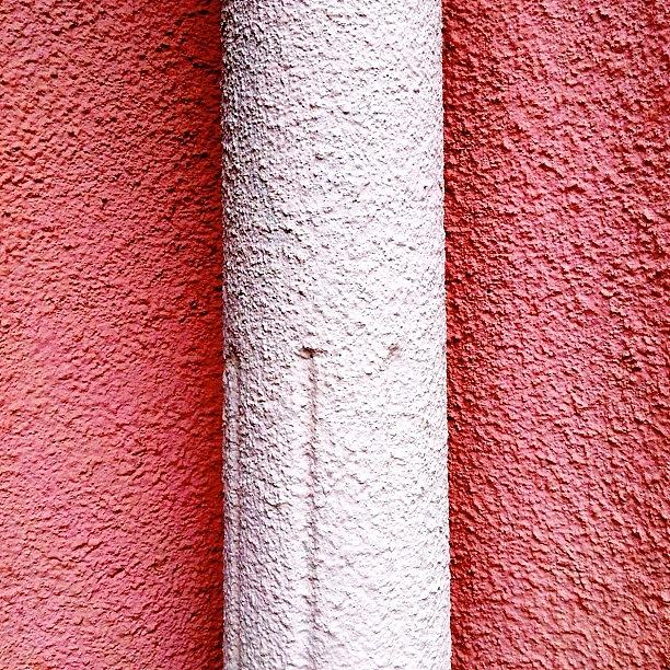 Pink Photograph - Column detail by Julie Gebhardt