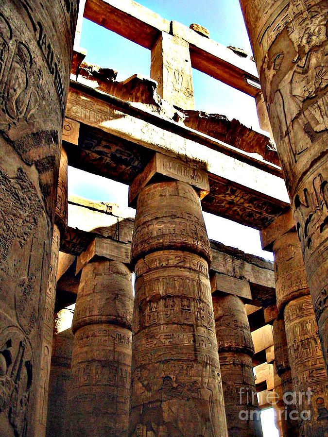Columns of Karnak Photograph by Louise Peardon